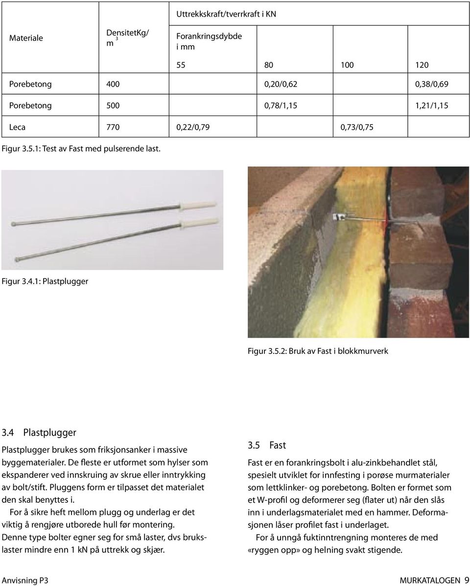 De fleste er utformet som hylser som ekspanderer ved innskruing av skrue eller inntrykking av bolt/stift. Pluggens form er tilpasset det materialet den skal benyttes i.