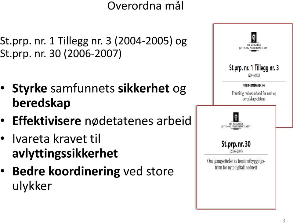 30 (2006-2007) Styrke samfunnets sikkerhet og beredskap