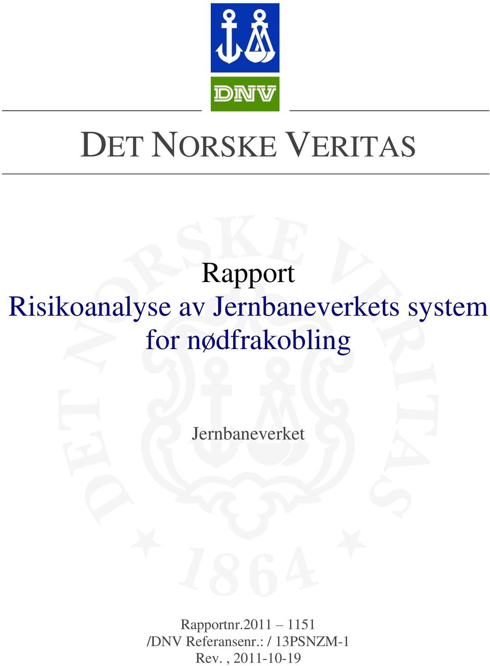 nødfrakobling Jernbaneverket