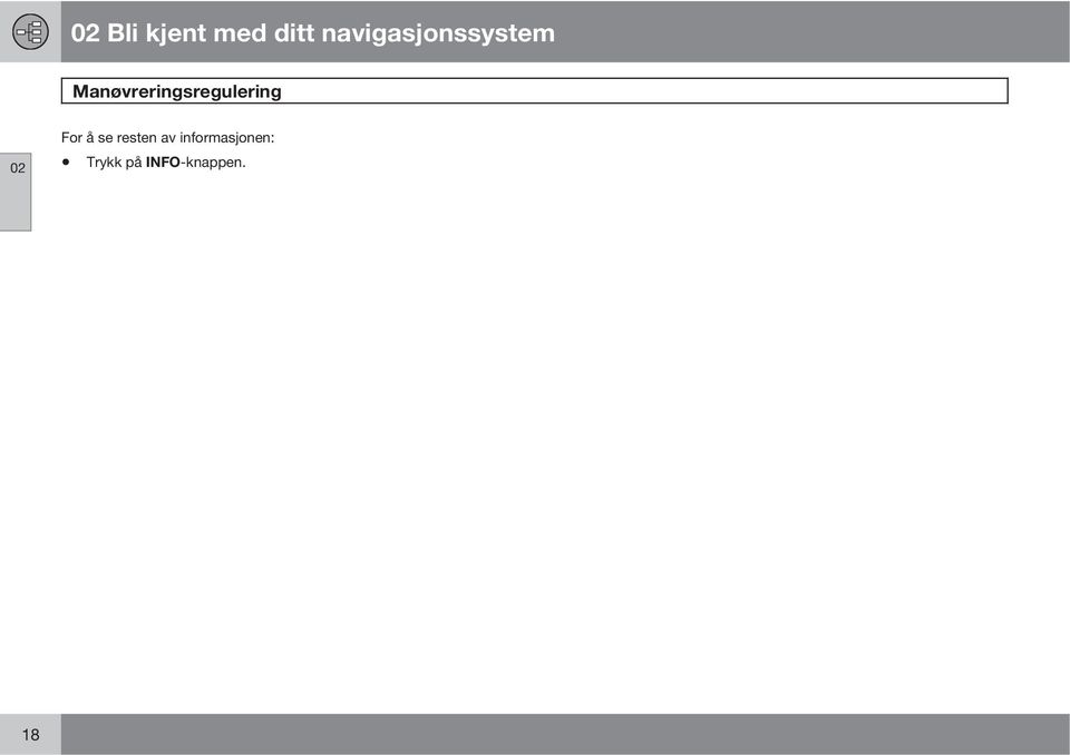 Manøvreringsregulering 02 For å