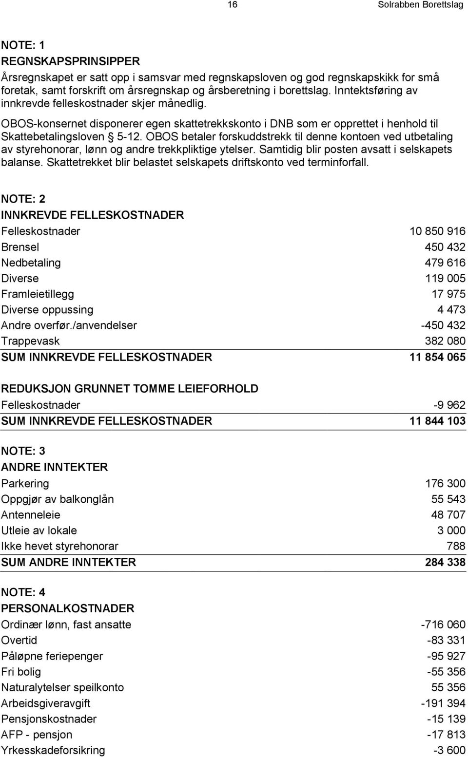 OBOS betaler forskuddstrekk til denne kontoen ved utbetaling av styrehonorar, lønn og andre trekkpliktige ytelser. Samtidig blir posten avsatt i selskapets balanse.