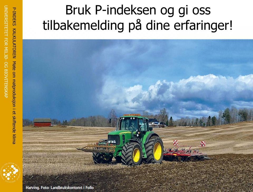 tilbakemelding på