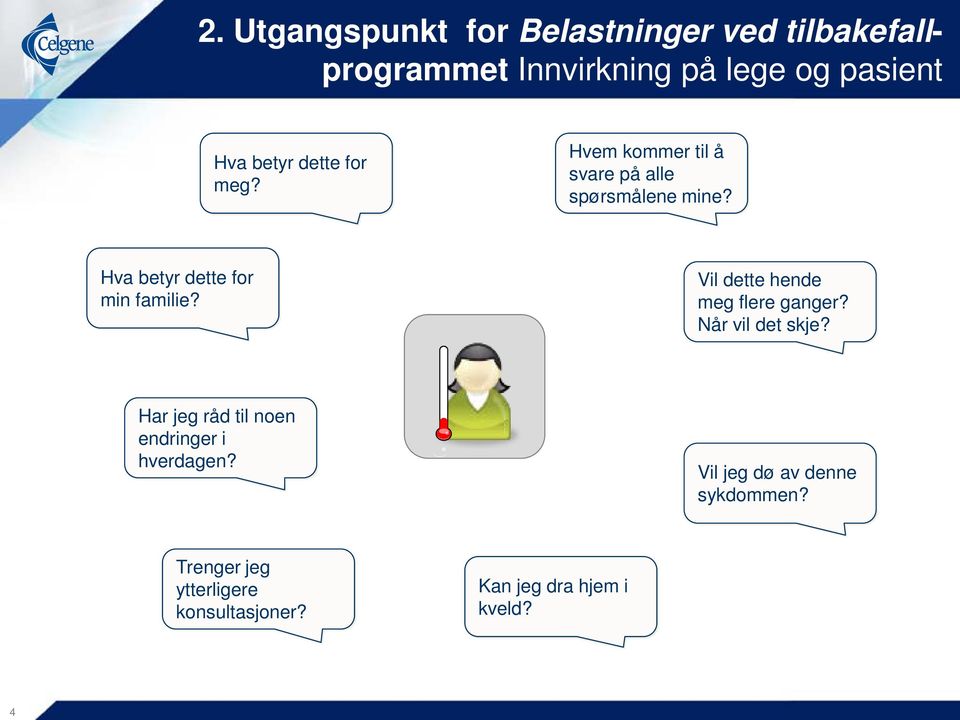 Hva betyr dette for min familie? Vil dette hende meg flere ganger? Når vil det skje?