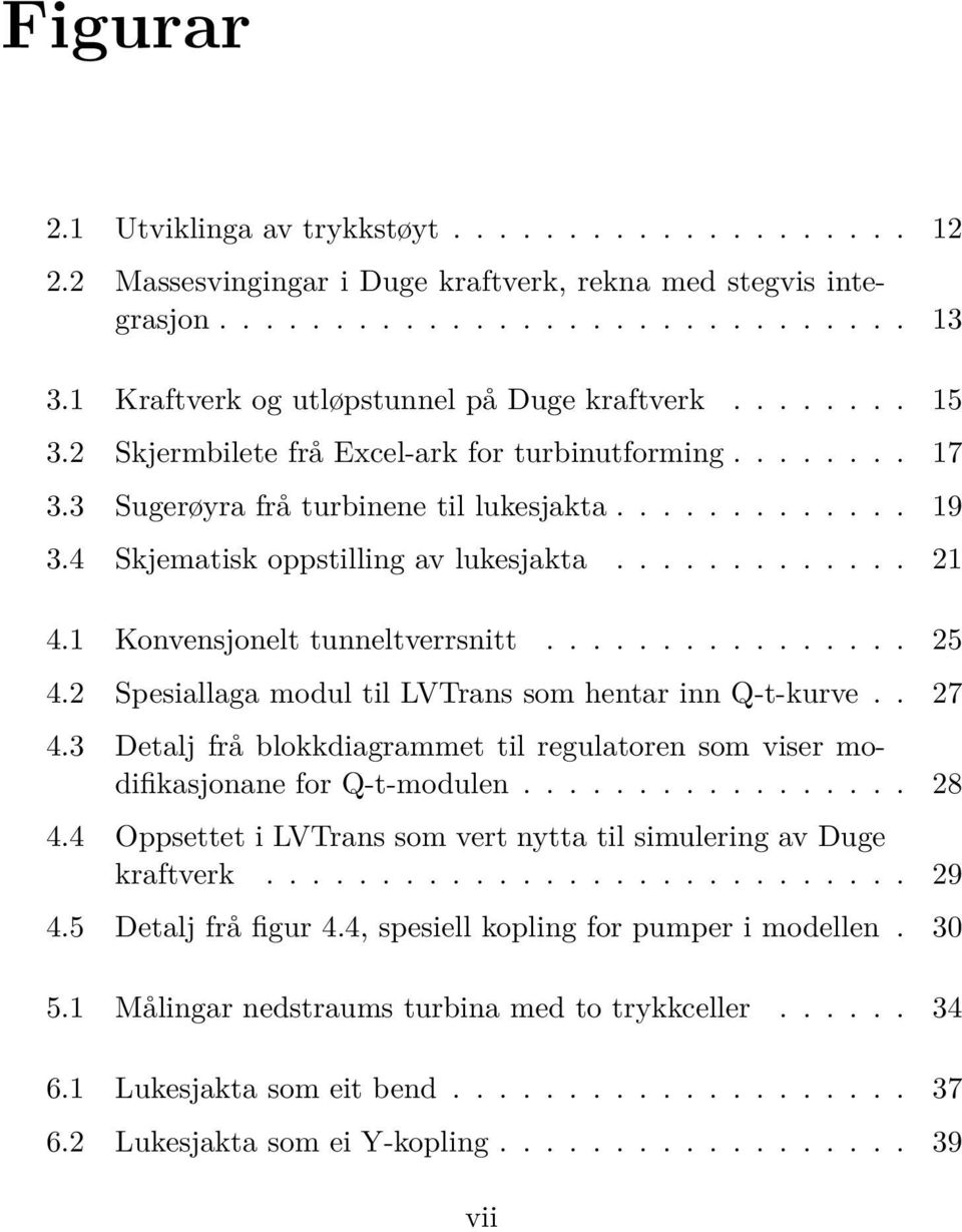 4 Skjematisk oppstilling av lukesjakta............. 21 4.1 Konvensjonelt tunneltverrsnitt................ 25 4.2 Spesiallaga modul til LVTrans som hentar inn Q-t-kurve.. 27 4.