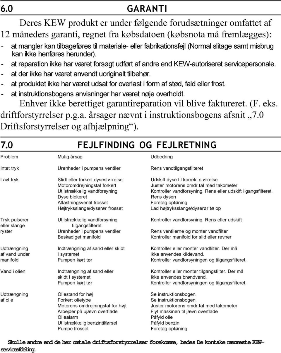 uoriginalt tilbehør - at produktet ikke har været udsat for overlast i form af stød, fald eller frost - at instruktionsbogens anvisninger har været nøje overholdt Enhver ikke berettiget