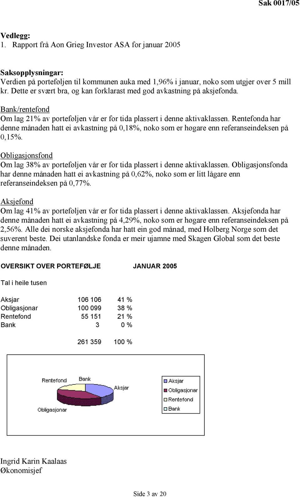 Rentefonda har denne månaden hatt ei avkastning på 0,18%, noko som er høgare enn referanseindeksen på 0,15%. Obligasjonsfond Om lag 38% av porteføljen vår er for tida plassert i denne aktivaklassen.