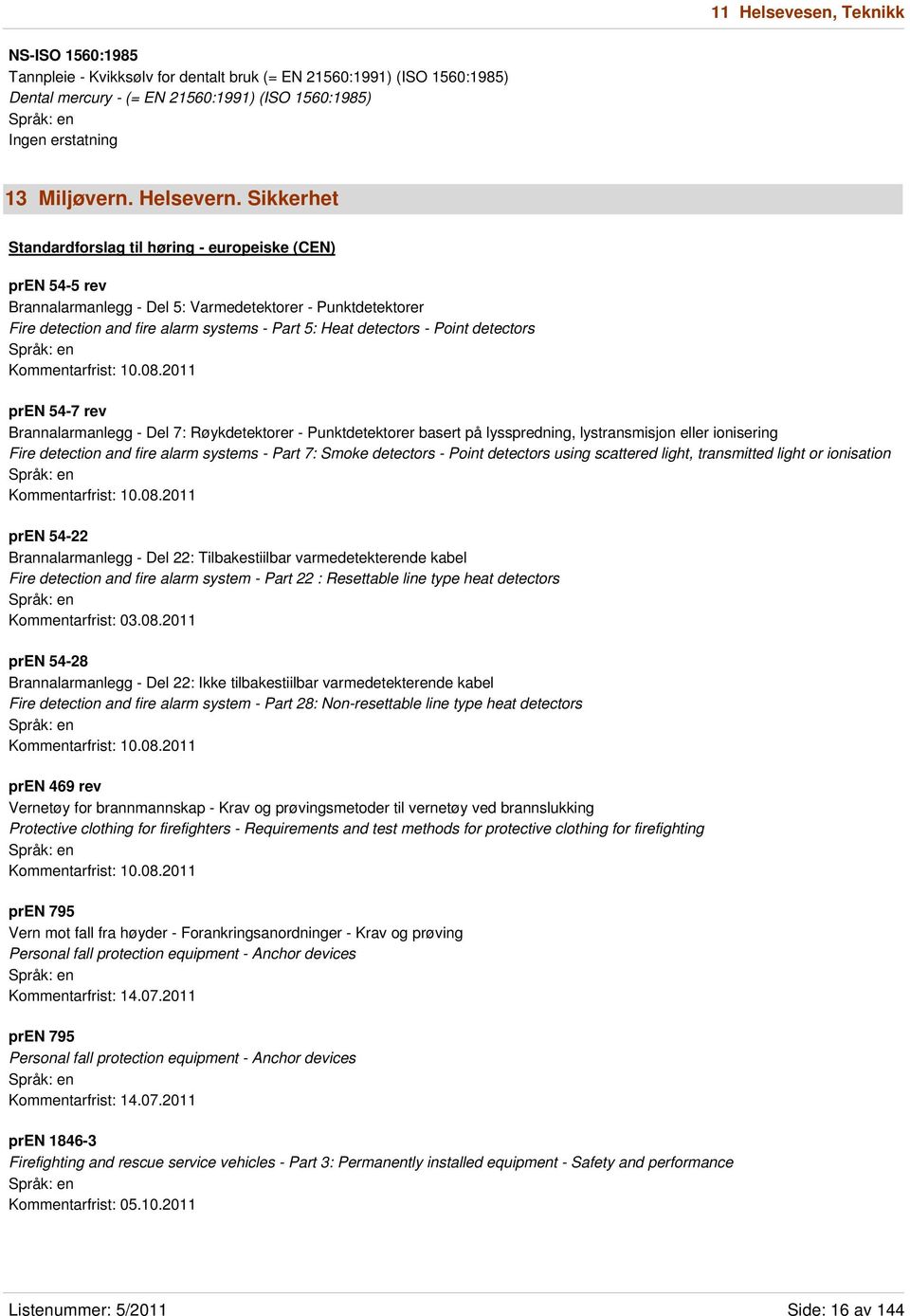 Point detectors Kommentarfrist: 10.08.