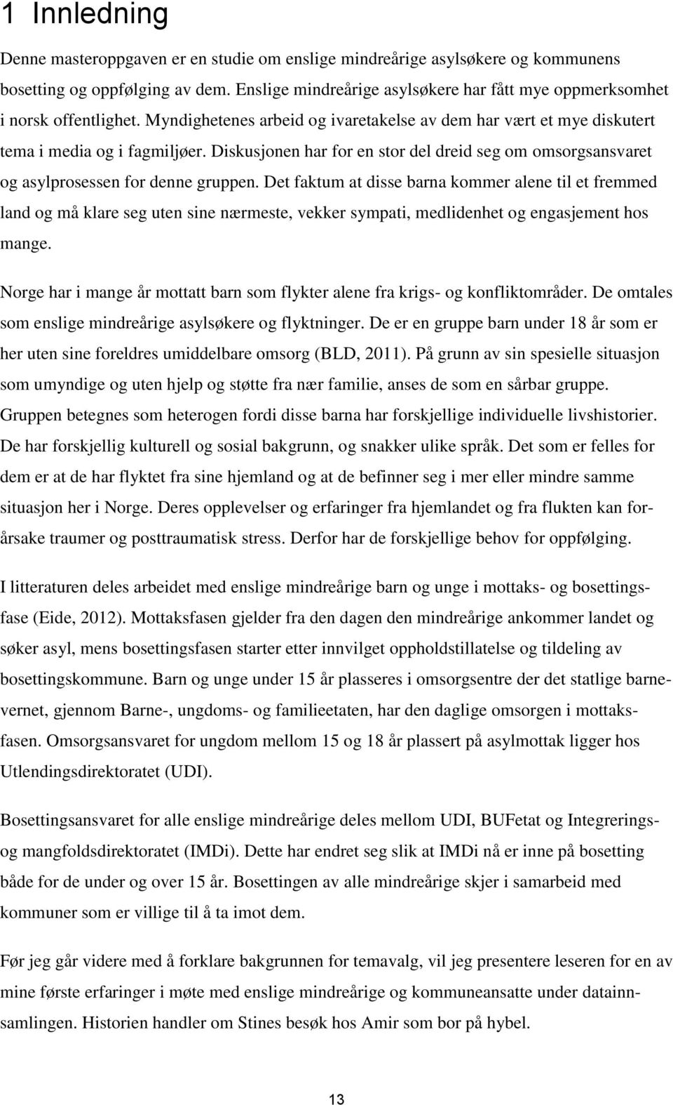 Diskusjonen har for en stor del dreid seg om omsorgsansvaret og asylprosessen for denne gruppen.