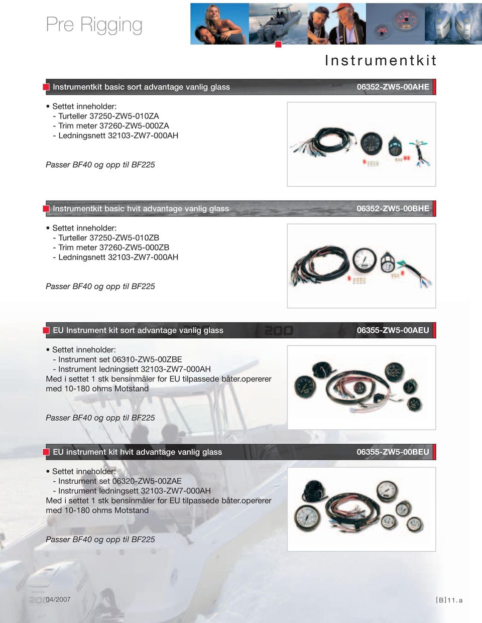 sort advantage vanlig glass 06355-ZW5-00AEU - Instrument set 06310-ZW5-00ZBE - Instrument ledningsett 32103-ZW7-000AH Med i settet 1 stk bensinmåler for EU tilpassede båter.