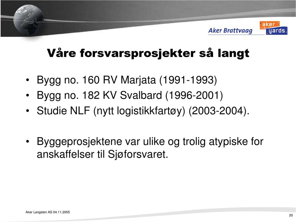 182 KV Svalbard (1996-2001) Studie NLF (nytt