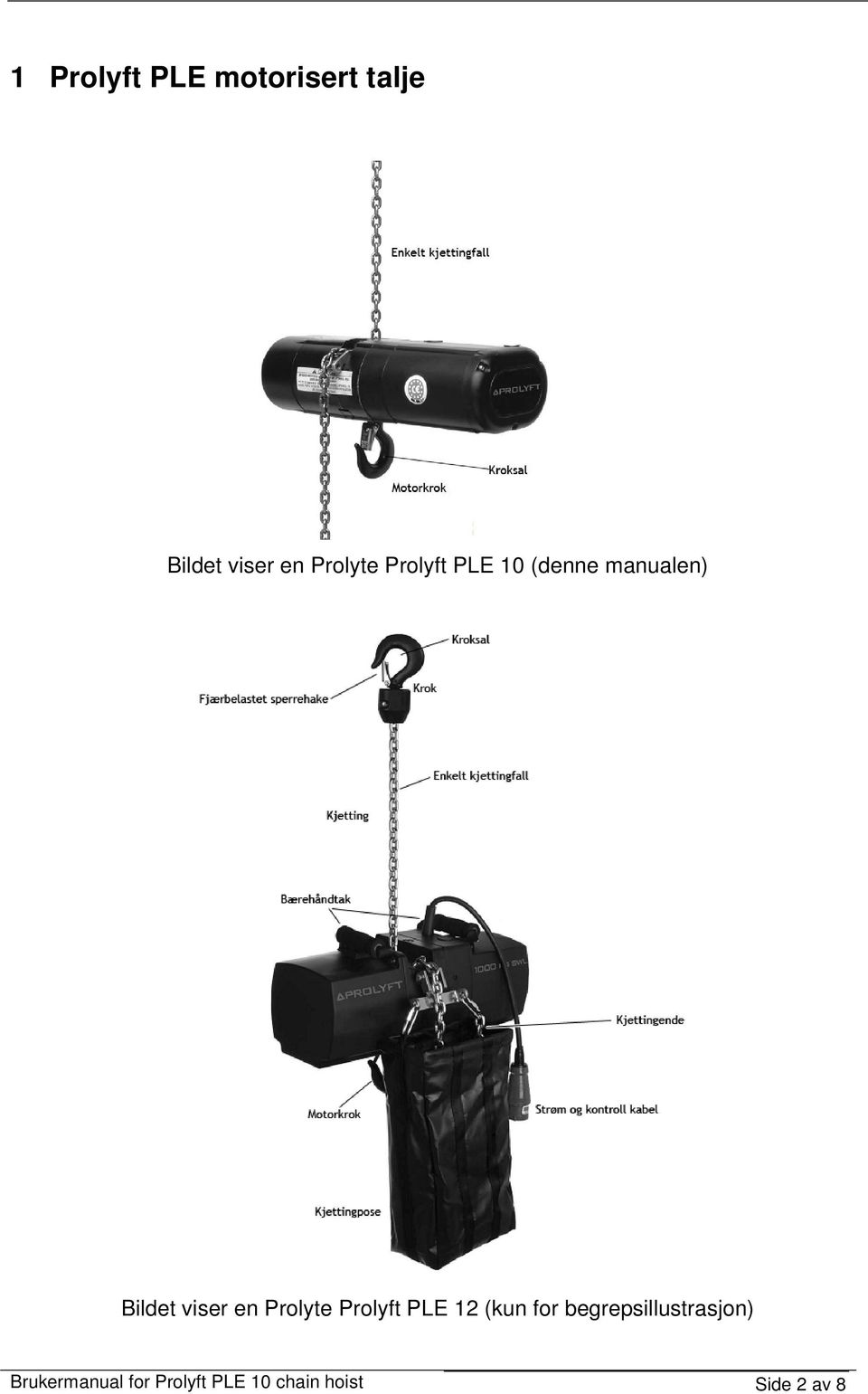 en Prolyte Prolyft PLE 12 (kun for