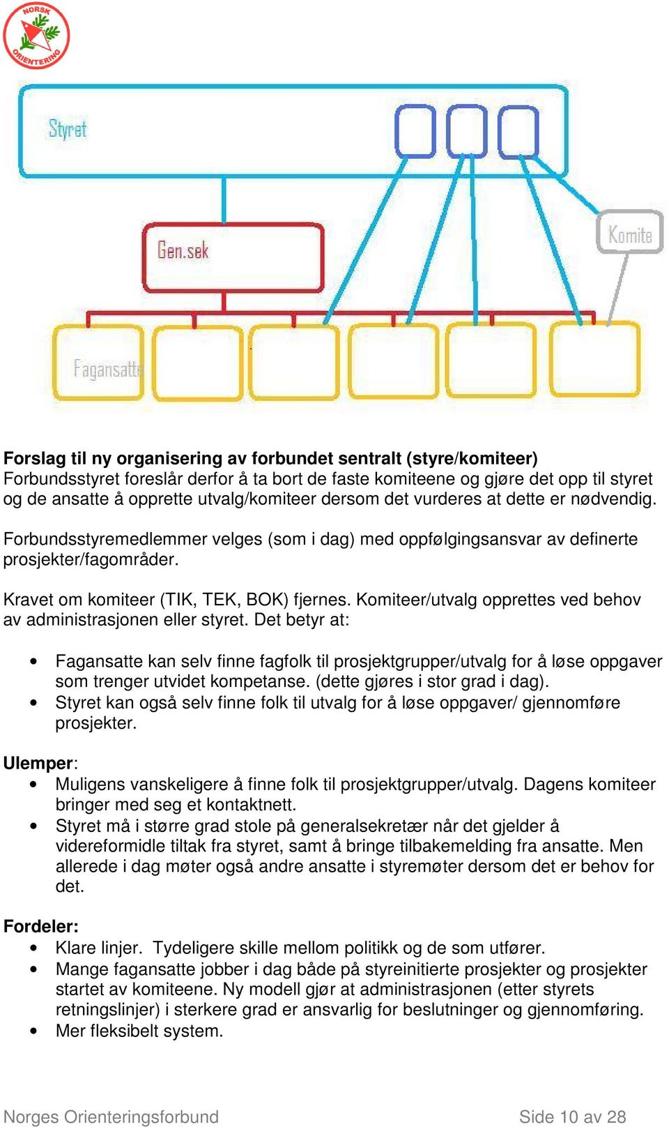 Komiteer/utvalg opprettes ved behov av administrasjonen eller styret. Det betyr at: Fagansatte kan selv finne fagfolk til prosjektgrupper/utvalg for å løse oppgaver som trenger utvidet kompetanse.