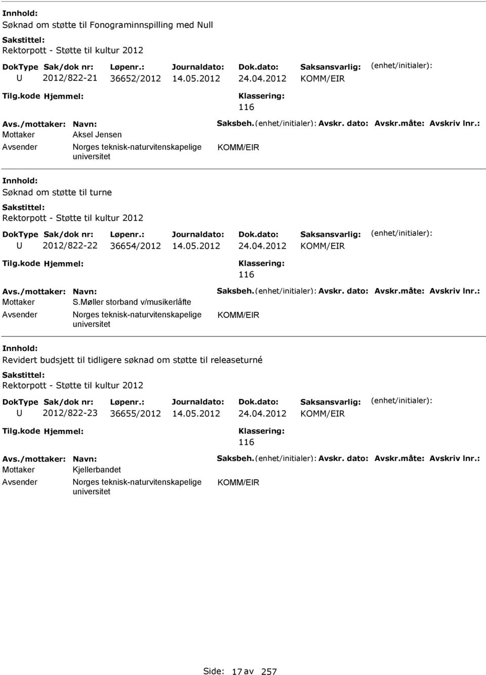 2012/822-22 36654/2012 24.04.2012 KOMM/EIR 116 Mottaker S.