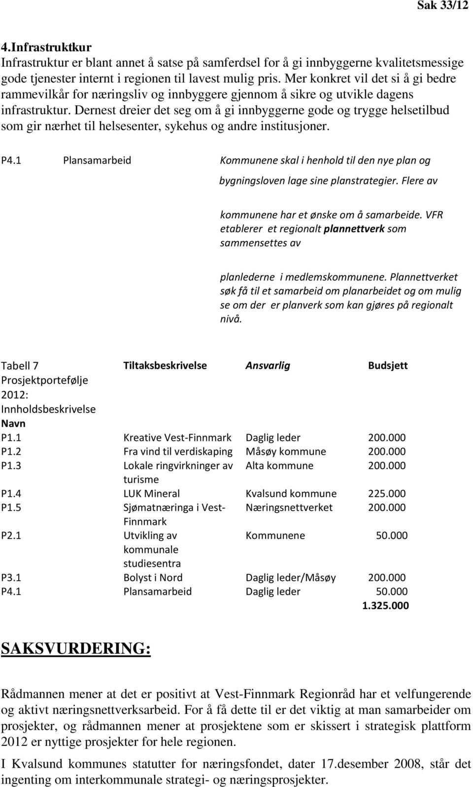 Dernest dreier det seg om å gi innbyggerne gode og trygge helsetilbud som gir nærhet til helsesenter, sykehus og andre institusjoner. P4.