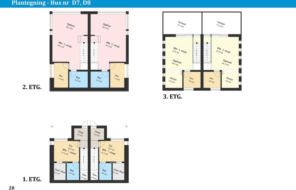 etasje 37,8 m2 Opphold Opphold 24,5 m2 24,5 m2 Kontor 5,8 m2 Sov 5,8 m2 Sov 5,8 m2 Kontor 5,8 m2 Gang Gang 4,6 m2 4,6 m2 Sov Sov 10,9 m2 BRA 1.