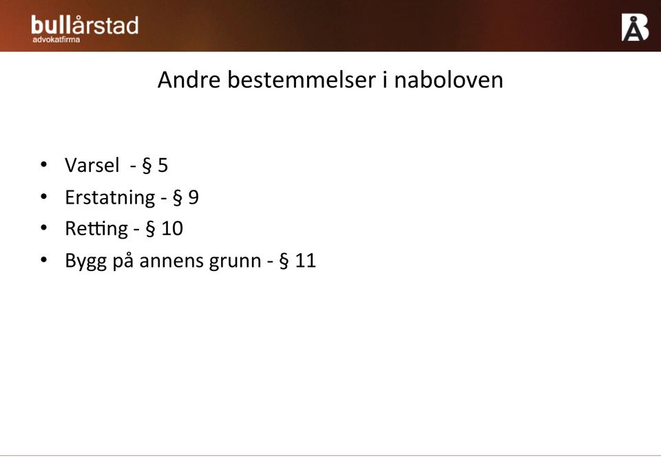 Erstatning - 9 ReSng -