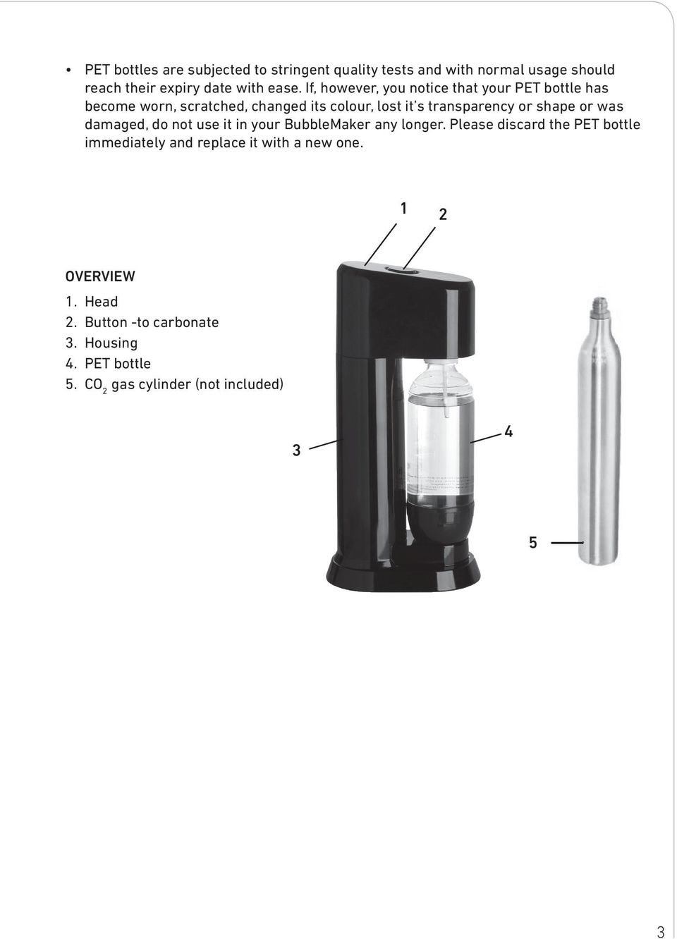 shape or was damaged, do not use it in your BubbleMaker any longer.