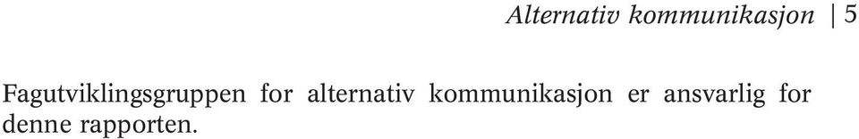 alternativ kommunikasjon er