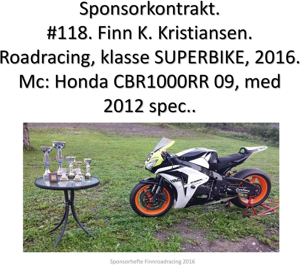 Roadracing, klasse SUPERBIKE,