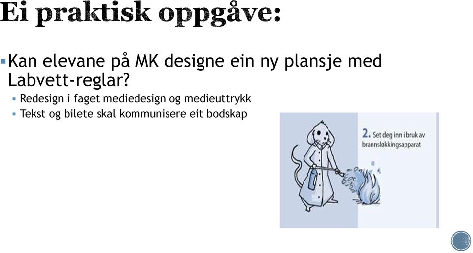 Redesign i faget mediedesign og