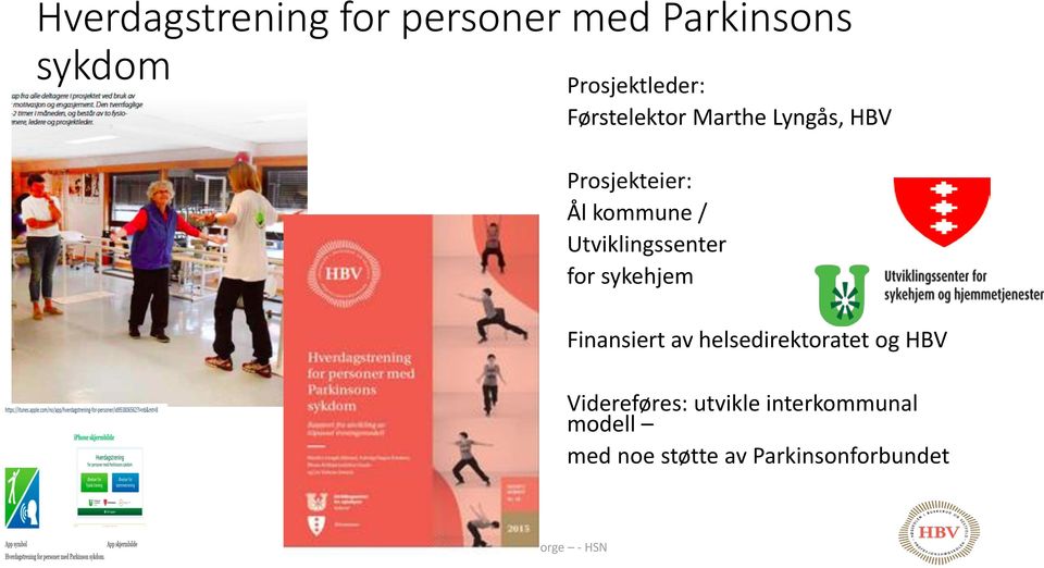 Utviklingssenter for sykehjem Finansiert av helsedirektoratet og