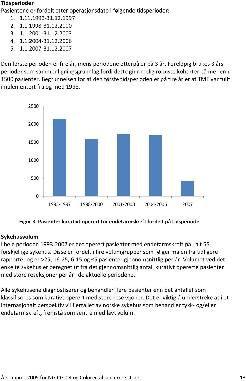 Begrunnelsen for at den første tidsperioden er på fire år er at TME var fullt implementert fra og med 1998.