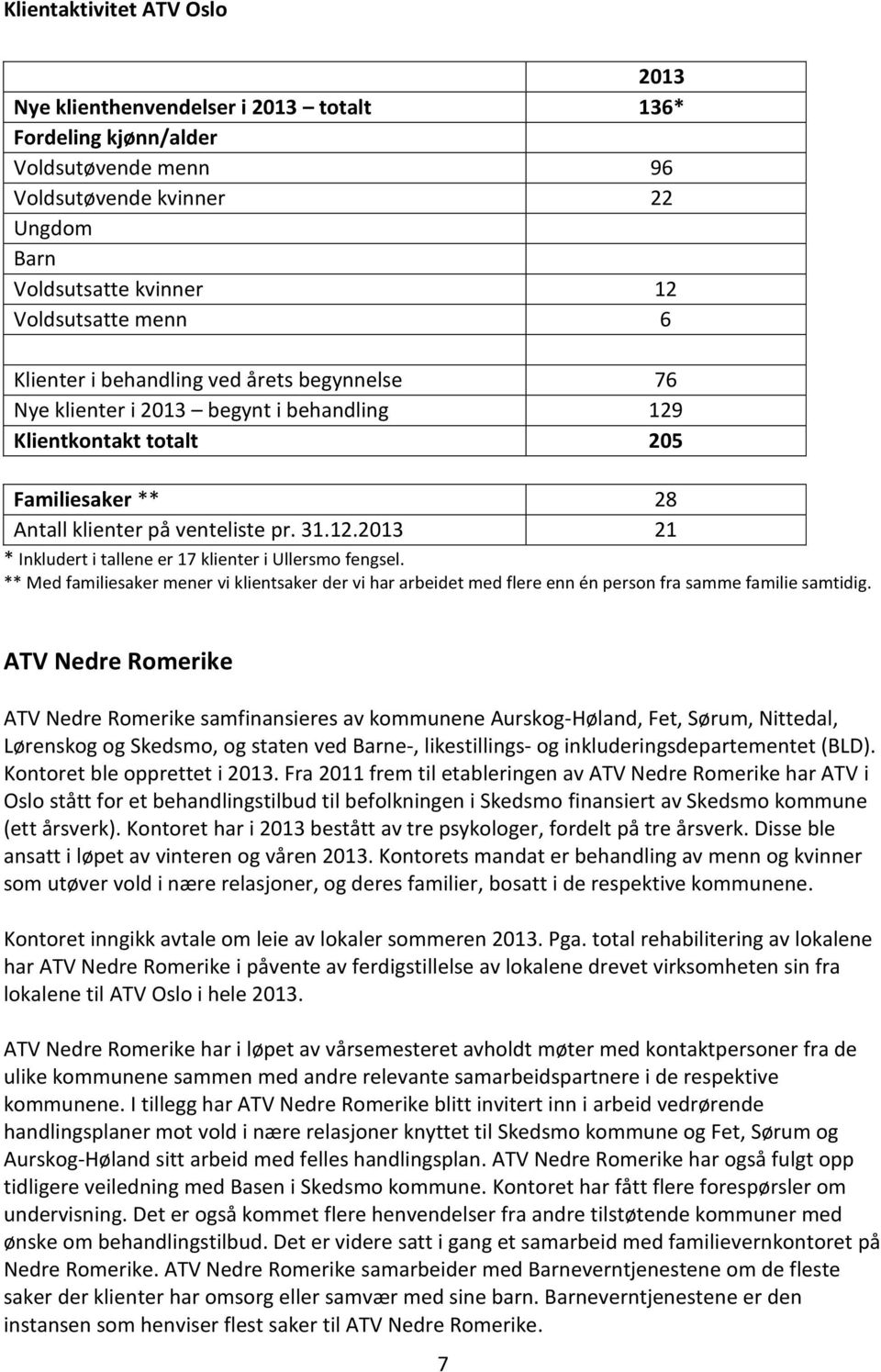 ** Med familiesaker mener vi klientsaker der vi har arbeidet med flere enn én person fra samme familie samtidig.