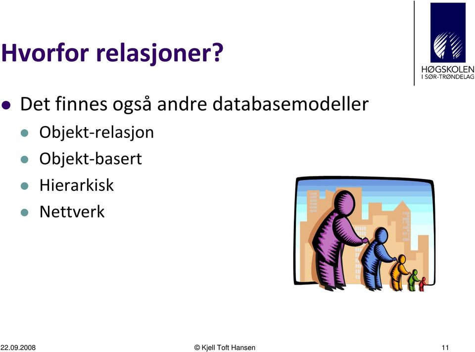 databasemodeller Objekt relasjon