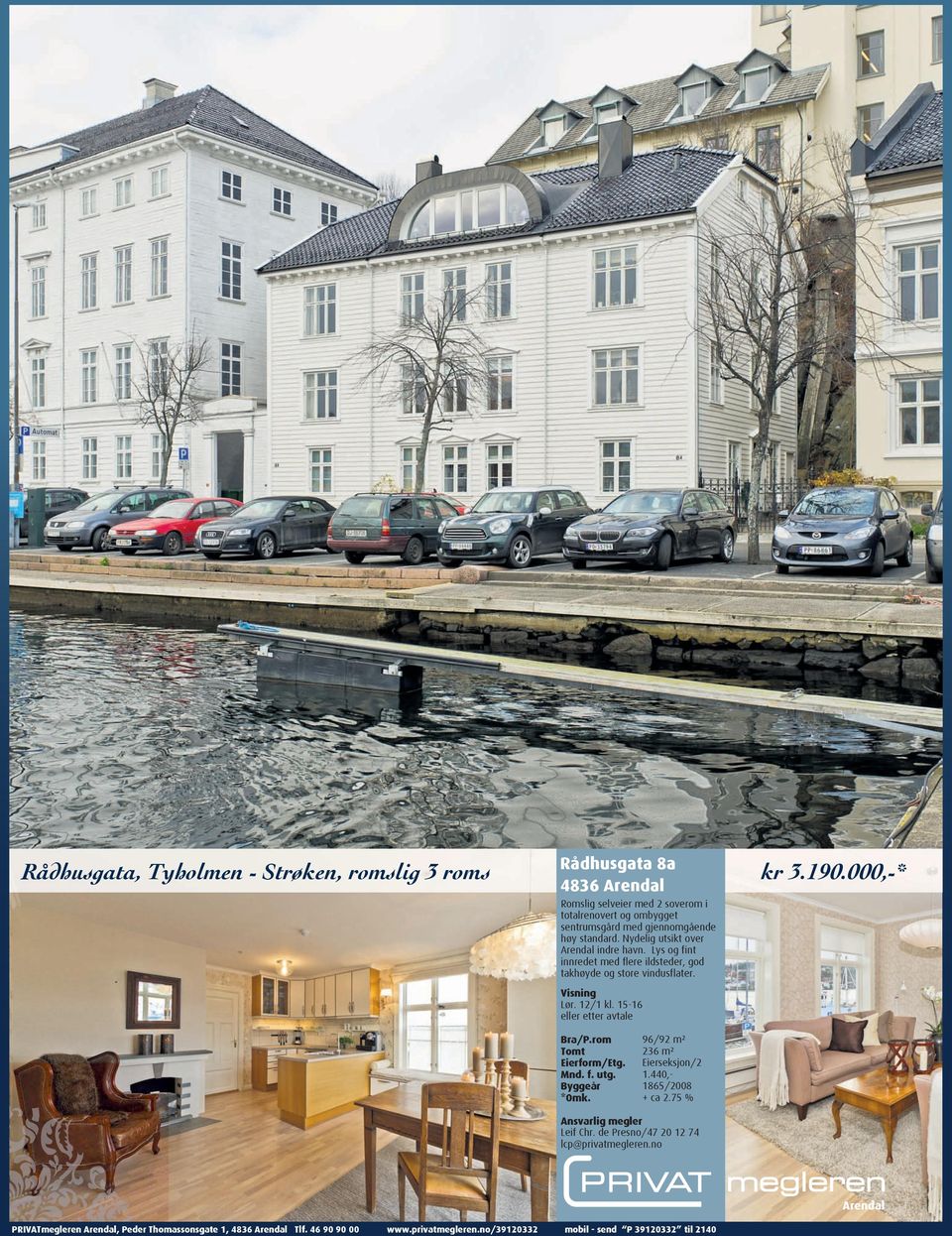 Rådhusgata, Tyholmen - Strøken, romslig 3 roms kr 3.190.000,-* Lør. 12/1 kl. 15-16 eller etter avtale Bra/P.