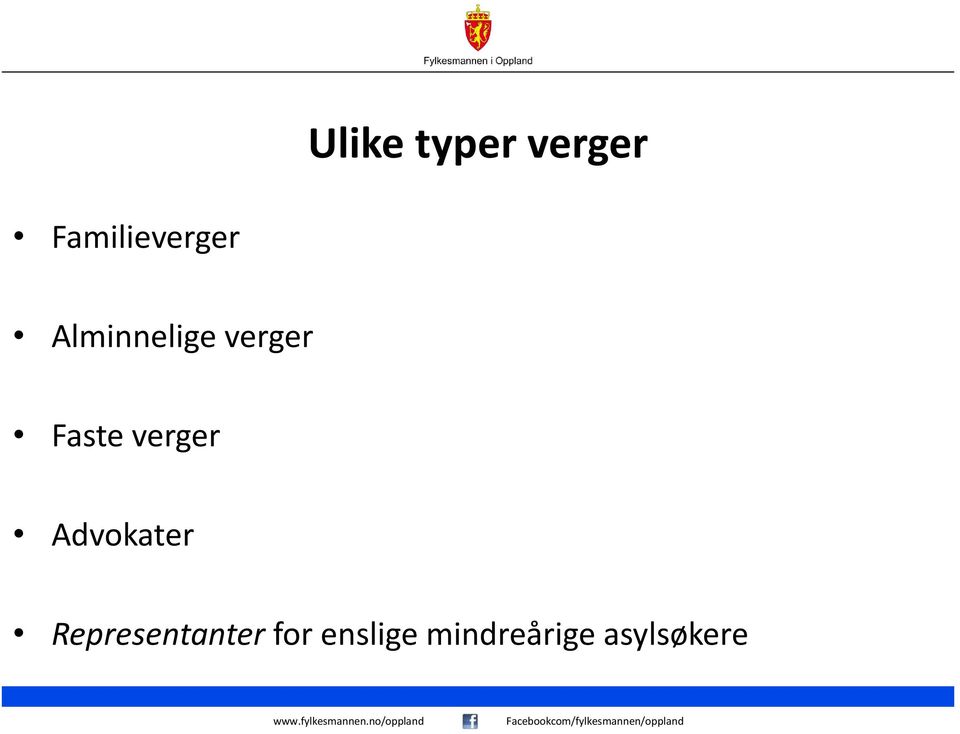 verger Faste verger Advokater