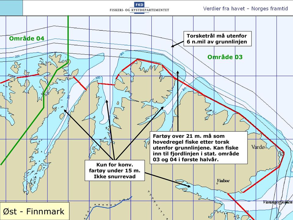 Ikke snurrevad Fartøy over 21 m.