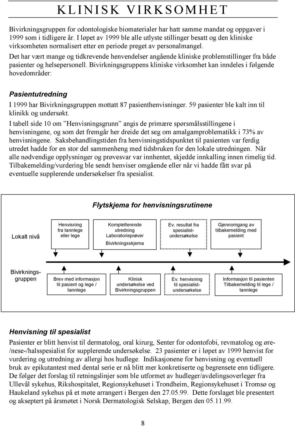 Det har vært mange og tidkrevende henvendelser angående kliniske problemstillinger fra både pasienter og helsepersonell.