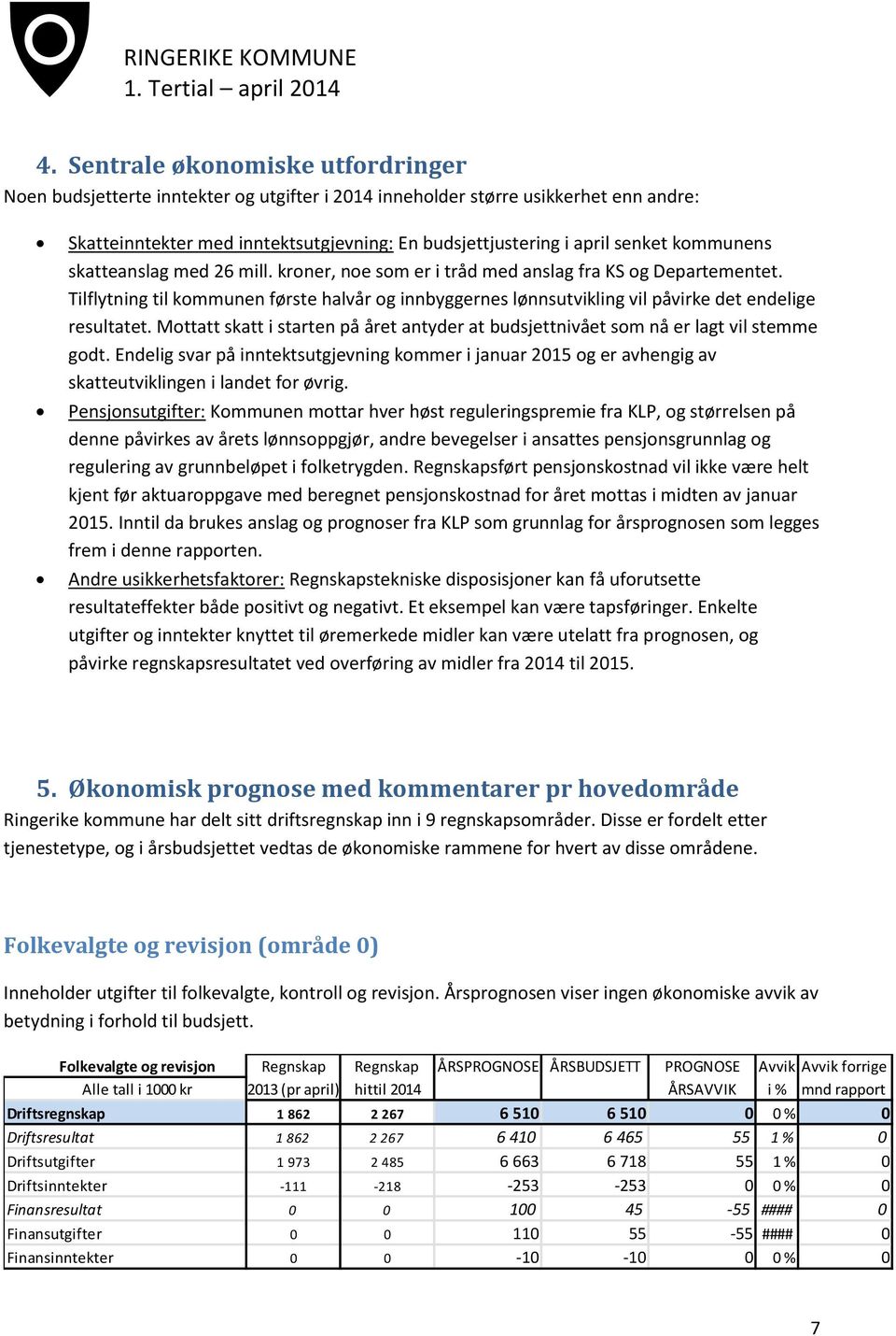 Tilflytning til kommunen første halvår og innbyggernes lønnsutvikling vil påvirke det endelige resultatet. Mottatt skatt i starten på året antyder at budsjettnivået som nå er lagt vil stemme godt.