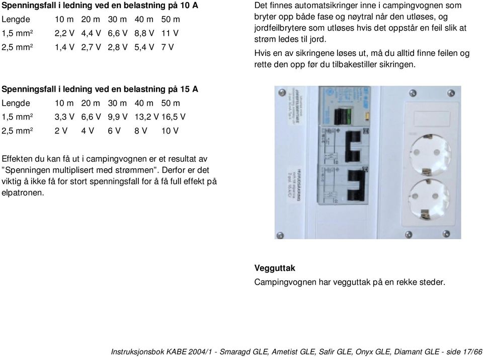 Hvis en av sikringene løses ut, må du alltid finne feilen og rette den opp før du tilbakestiller sikringen.