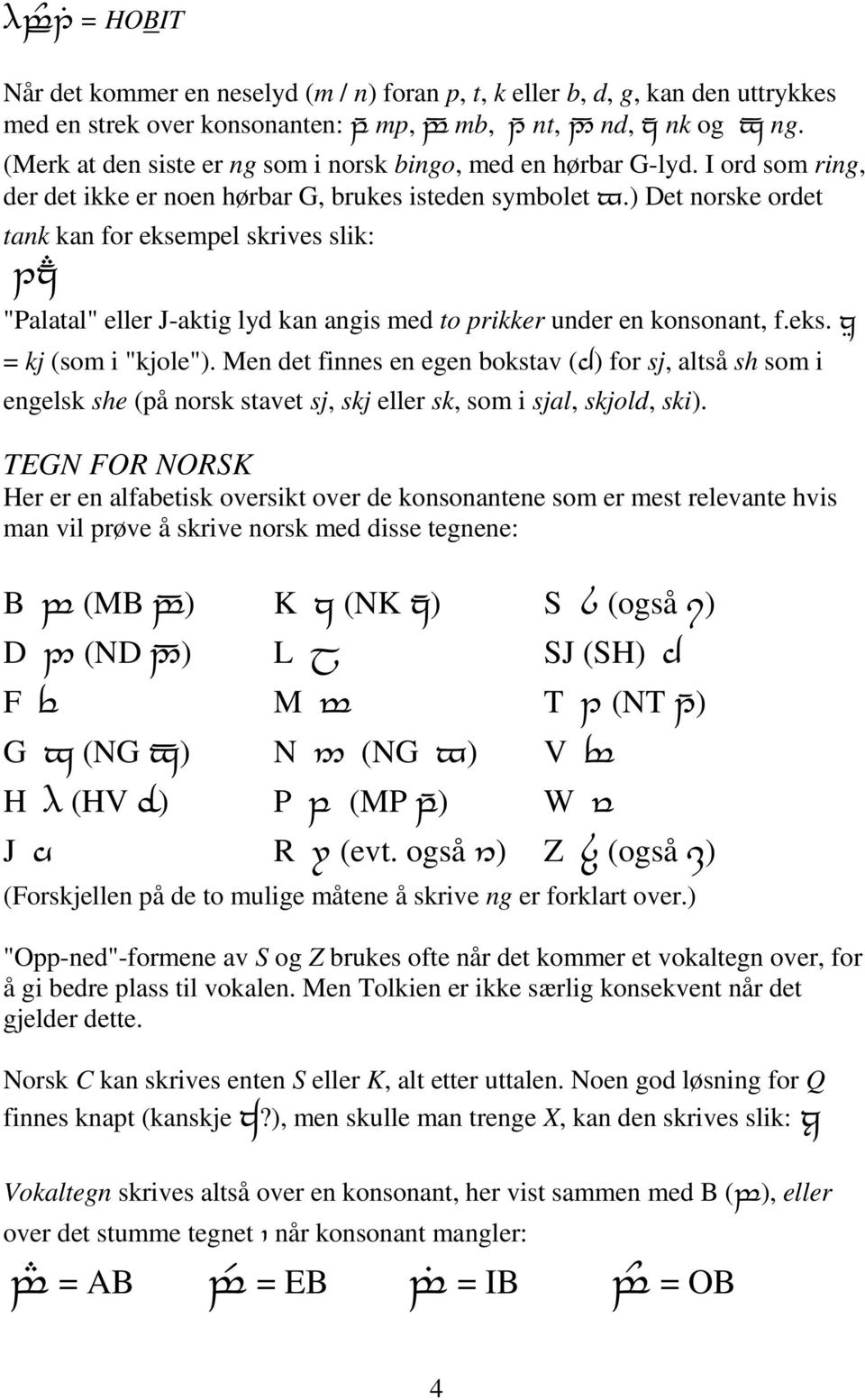 ) Det norske ordet tank kan for eksempel skrives slik: 1z[E "Palatal" eller J-aktig lyd kan angis med to prikker under en konsonant, f.eks. zí = kj (som i "kjole").