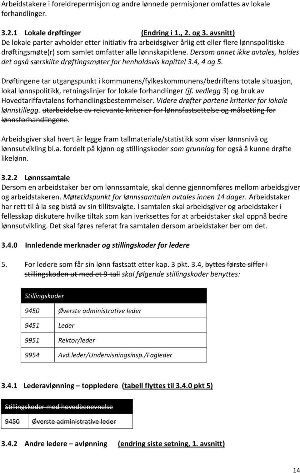 Dersom annet ikke avtales, holdes det også særskilte drøftingsmøter for henholdsvis kapittel 3.4, 4 og 5.