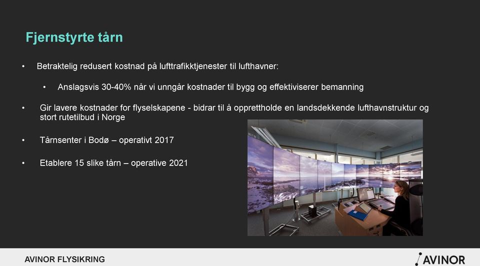 kostnader for flyselskapene - bidrar til å opprettholde en landsdekkende lufthavnstruktur