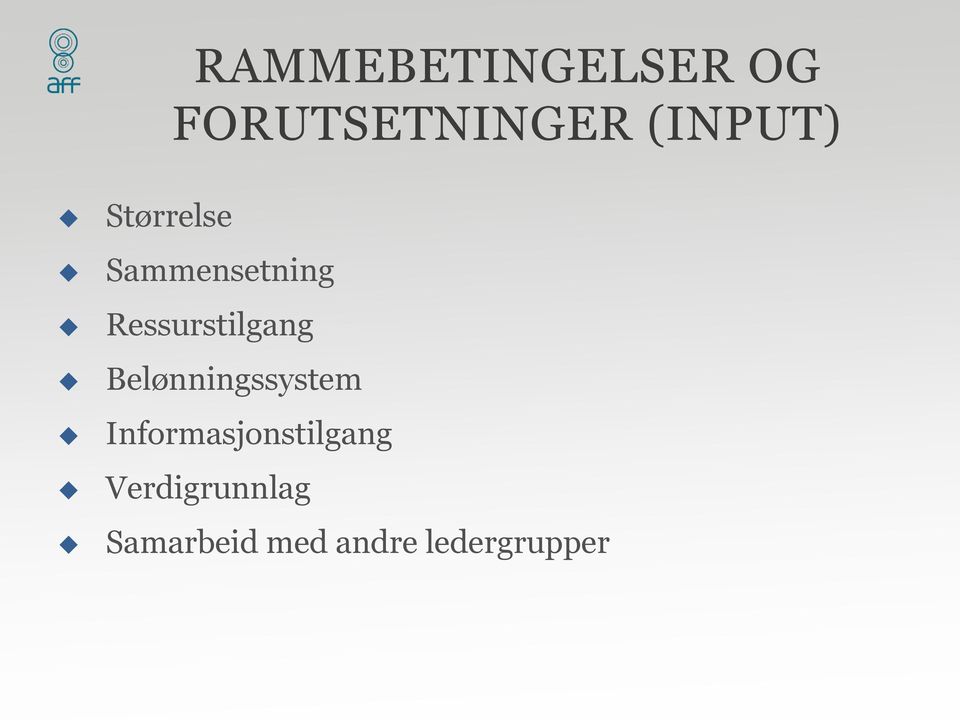 Ressurstilgang Belønningssystem