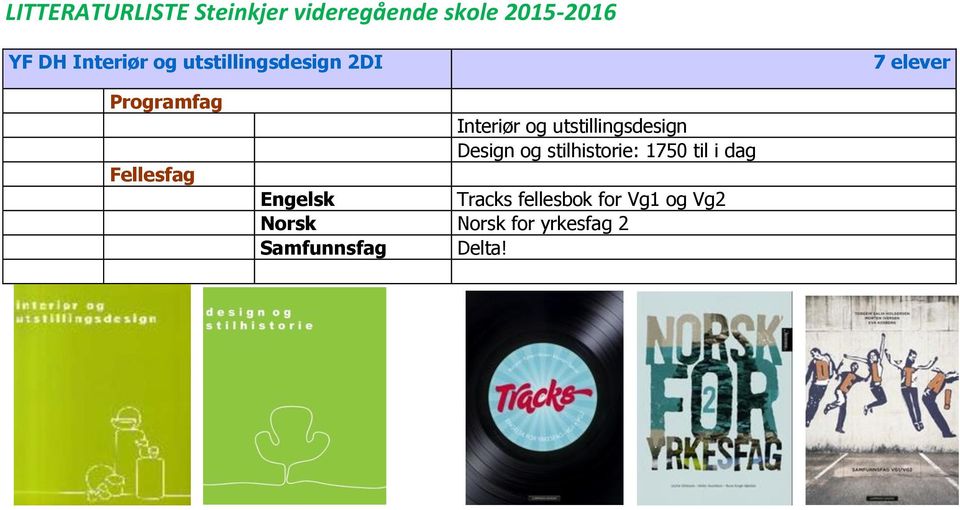 Interiør og utstillingsdesign