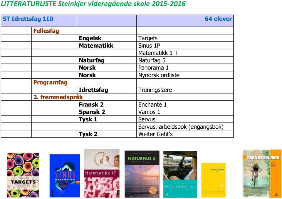 Idrettsfag Treningslære 2.