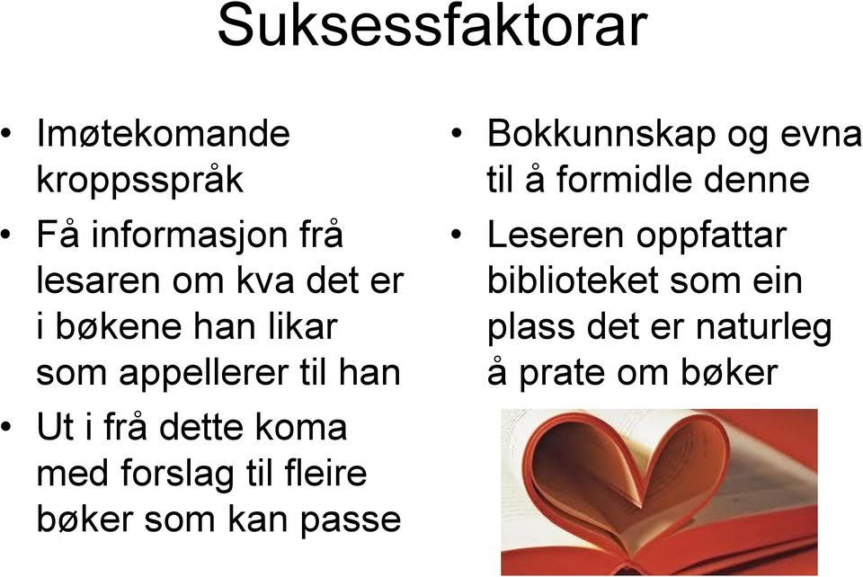 forslag til fleire bøker som kan passe Bokkunnskap og evna til å formidle