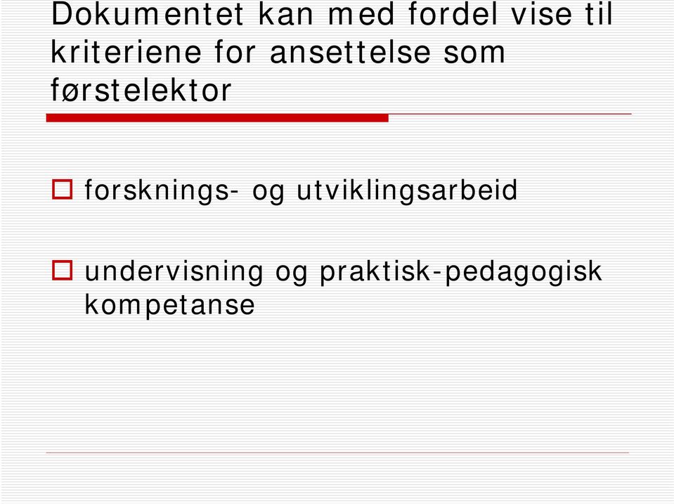 førstelektor forsknings- og