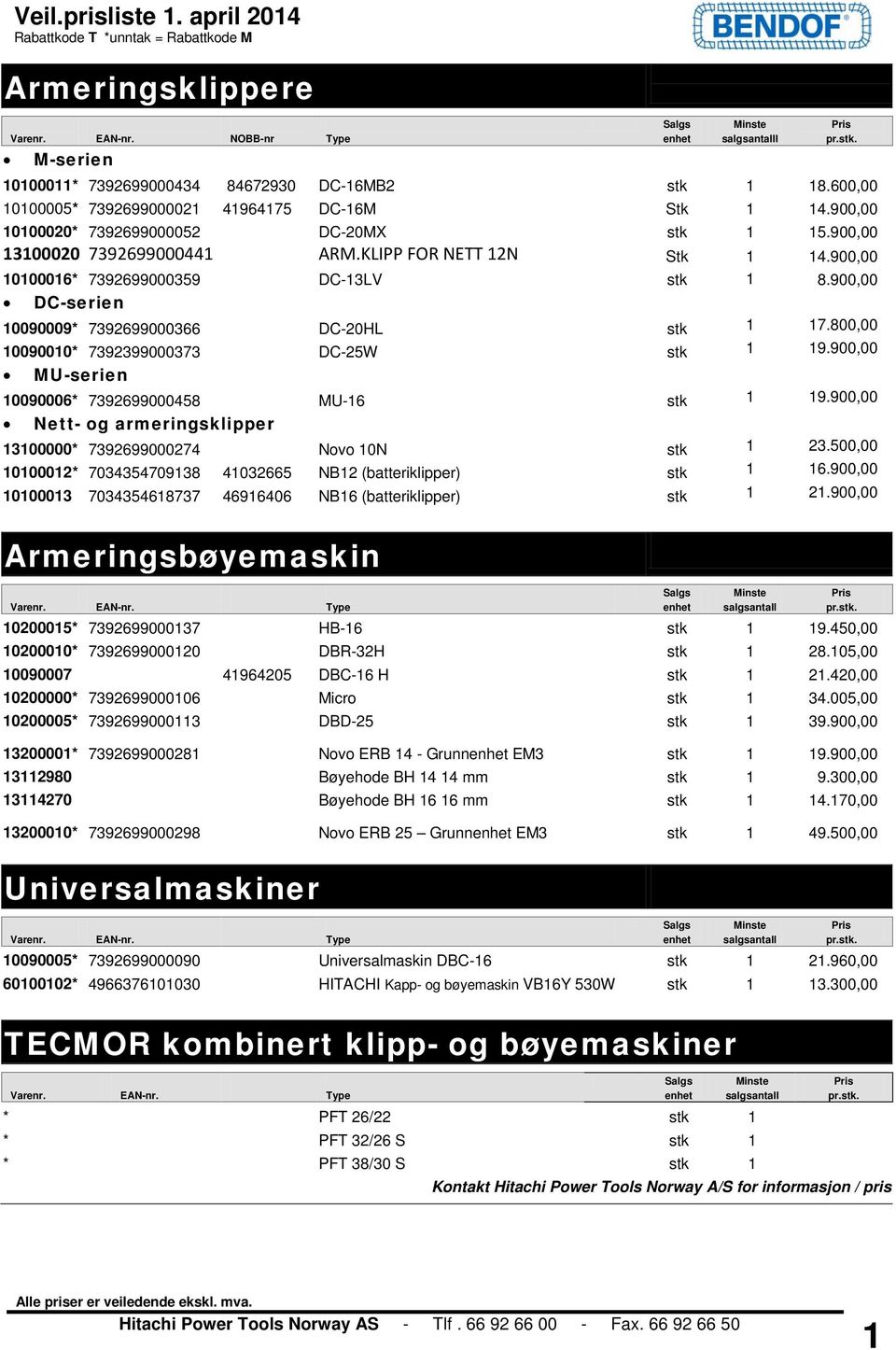 900,00 10100016* 7392699000359 DC-13LV stk 1 8.900,00 DC-serien 10090009* 7392699000366 DC-20HL stk 1 17.800,00 10090010* 7392399000373 DC-25W stk 1 19.