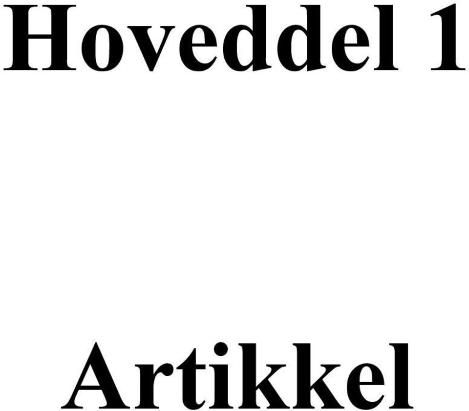 Artikkel