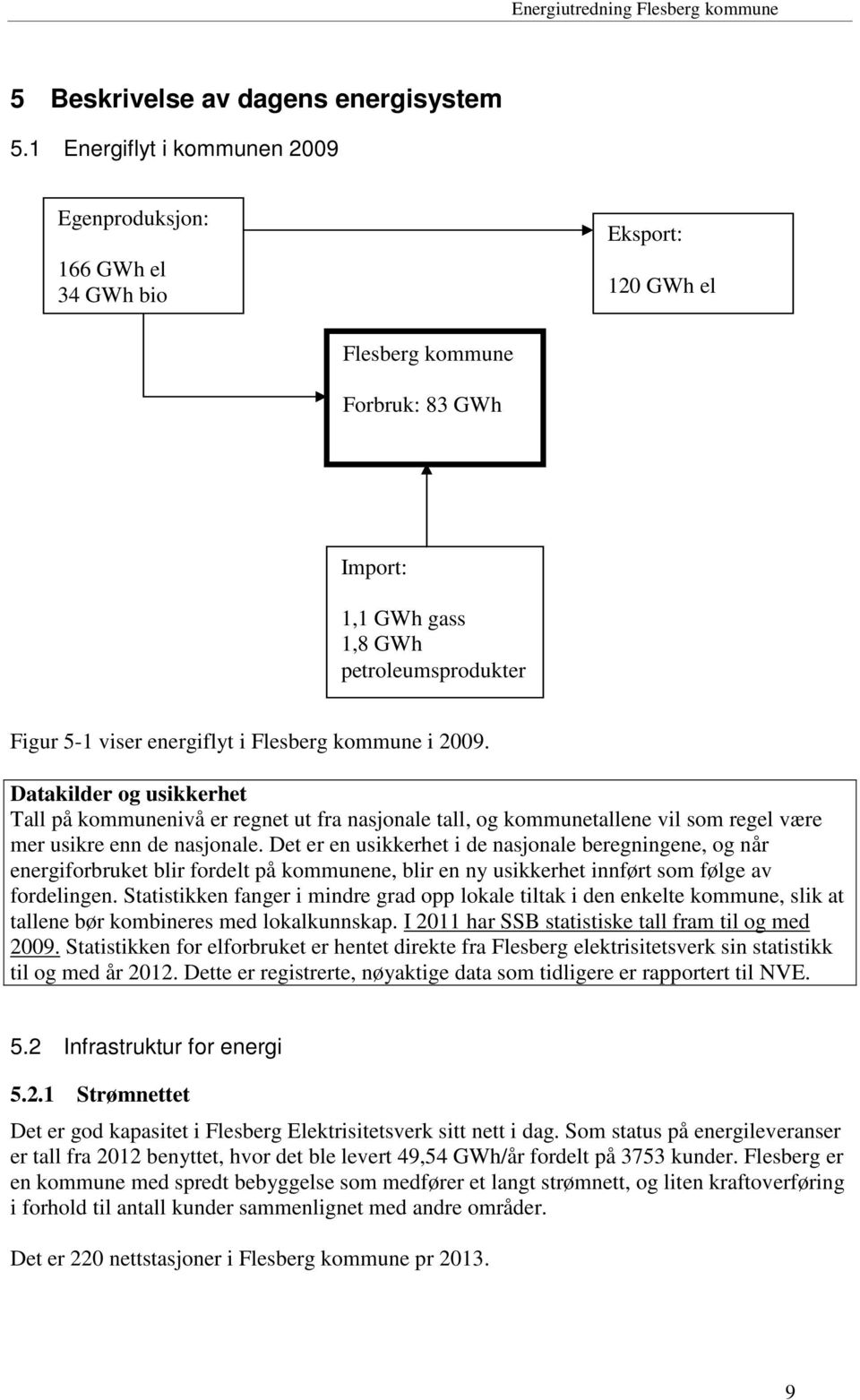 Flesberg kommune i 2009. Datakilder og usikkerhet Tall på kommunenivå er regnet ut fra nasjonale tall, og kommunetallene vil som regel være mer usikre enn de nasjonale.