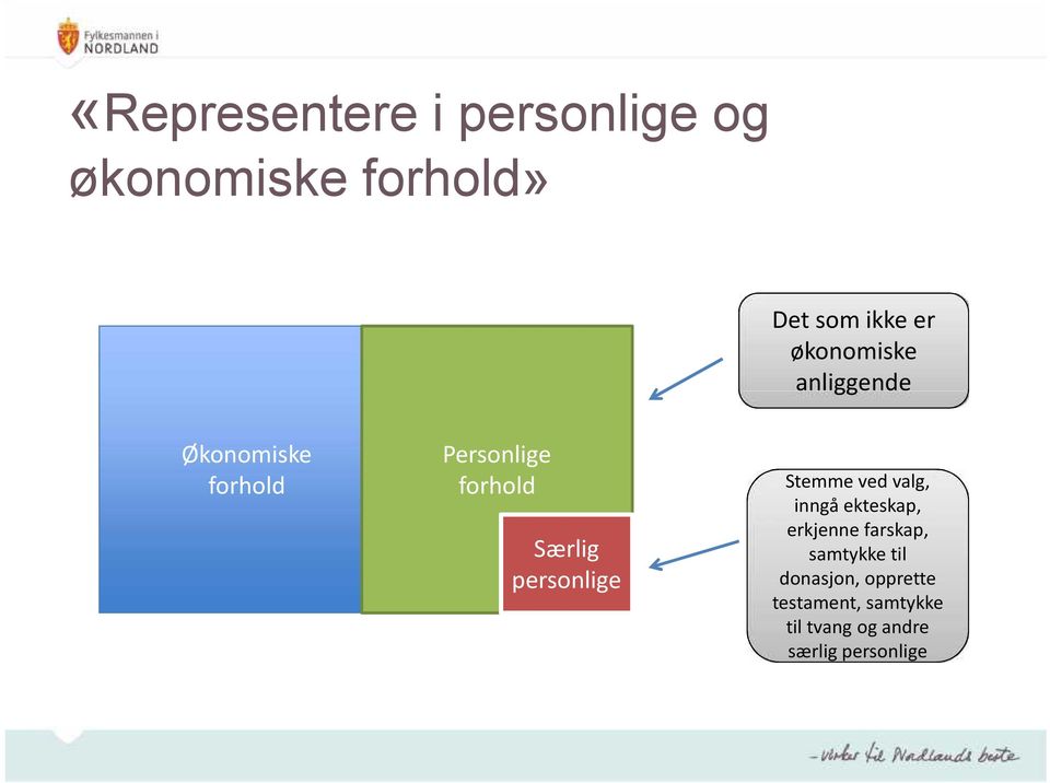 personlige Stemme ved valg, inngå ekteskap, erkjenne farskap, samtykke