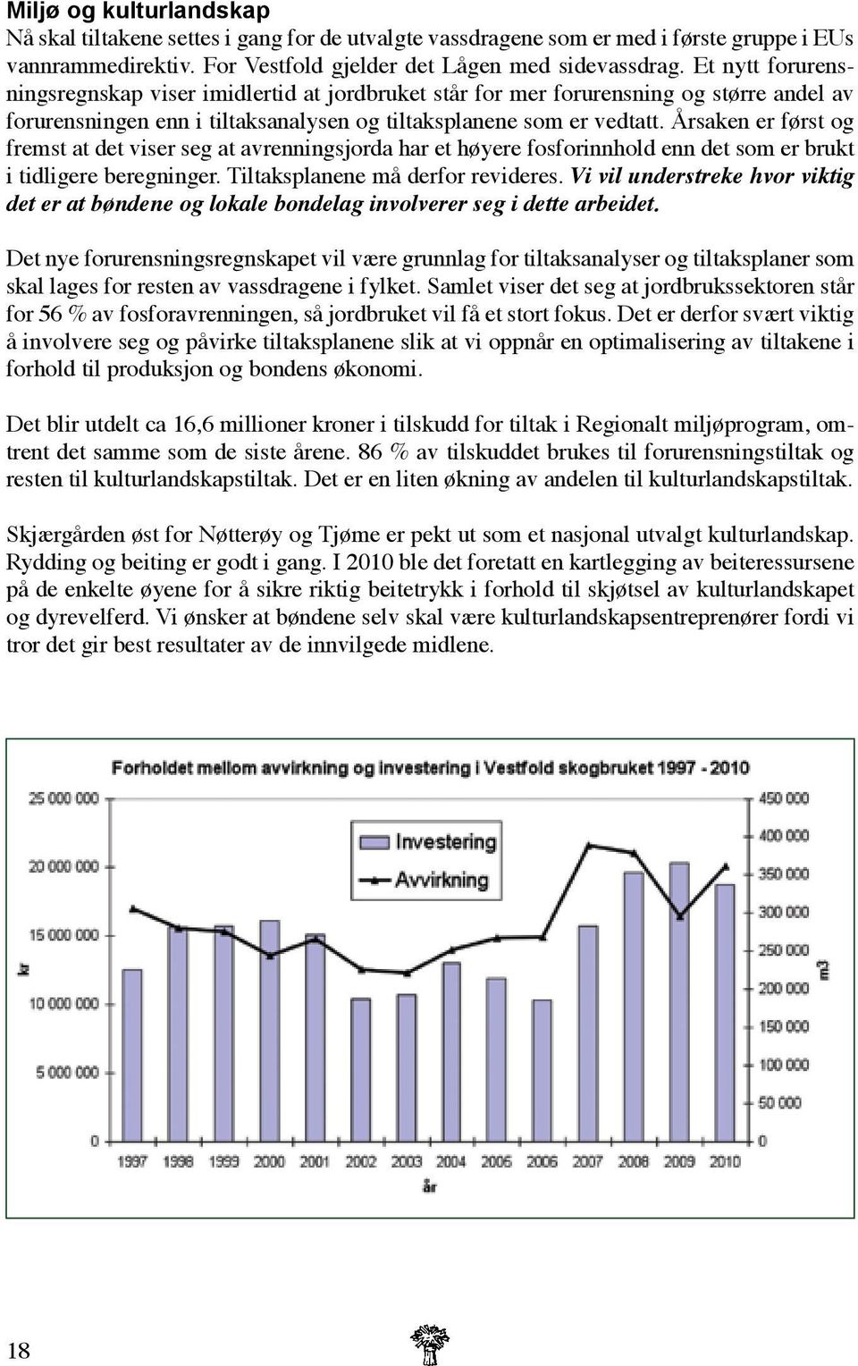 Årsaken er først og fremst at det viser seg at avrenningsjorda har et høyere fosforinnhold enn det som er brukt i tidligere beregninger. Tiltaksplanene må derfor revideres.