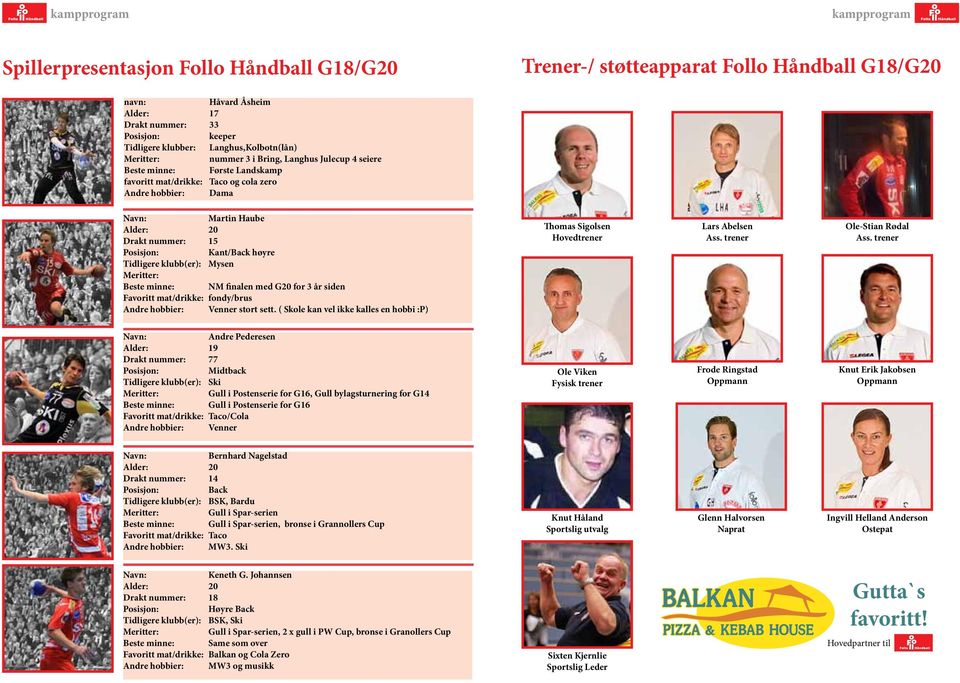 Mysen Beste minne: NM finalen med G20 for 3 år siden Favoritt mat/drikke: fondy/brus Andre hobbier: Venner stort sett.