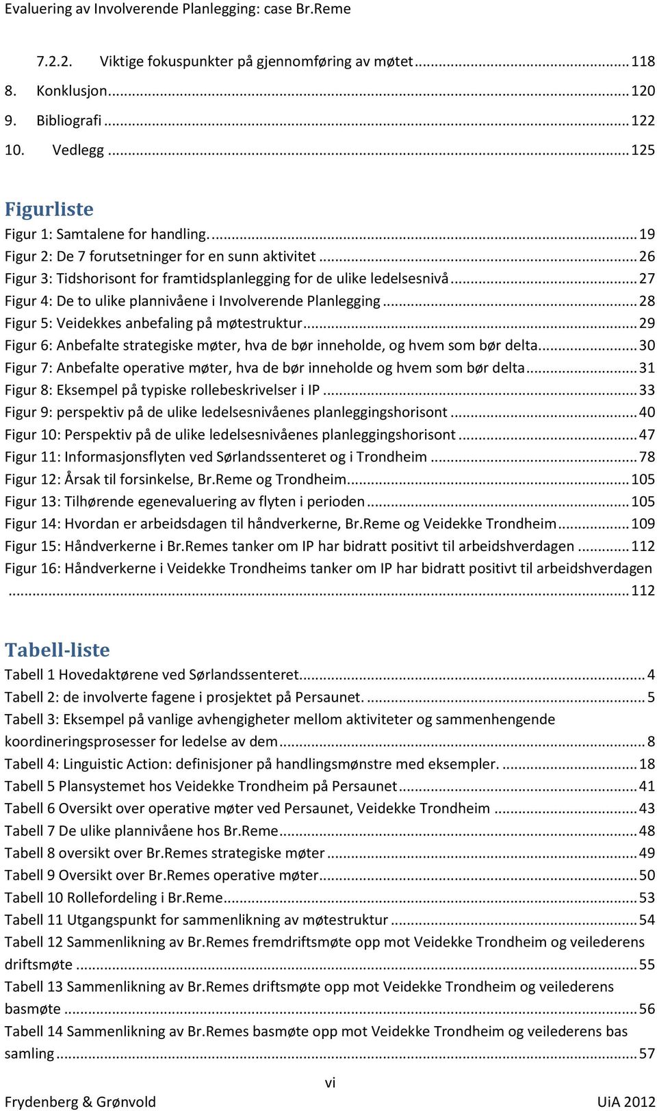 .. 27 Figur 4: De to ulike plannivåene i Involverende Planlegging... 28 Figur 5: Veidekkes anbefaling på møtestruktur.