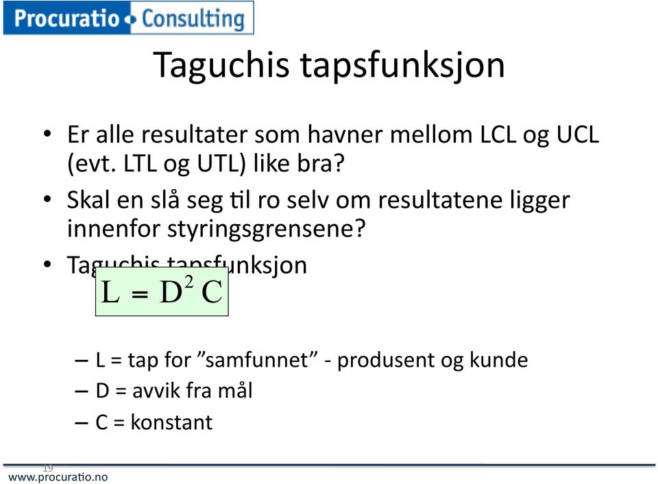 Skal en slå seg =l ro selv om resultatene ligger innenfor